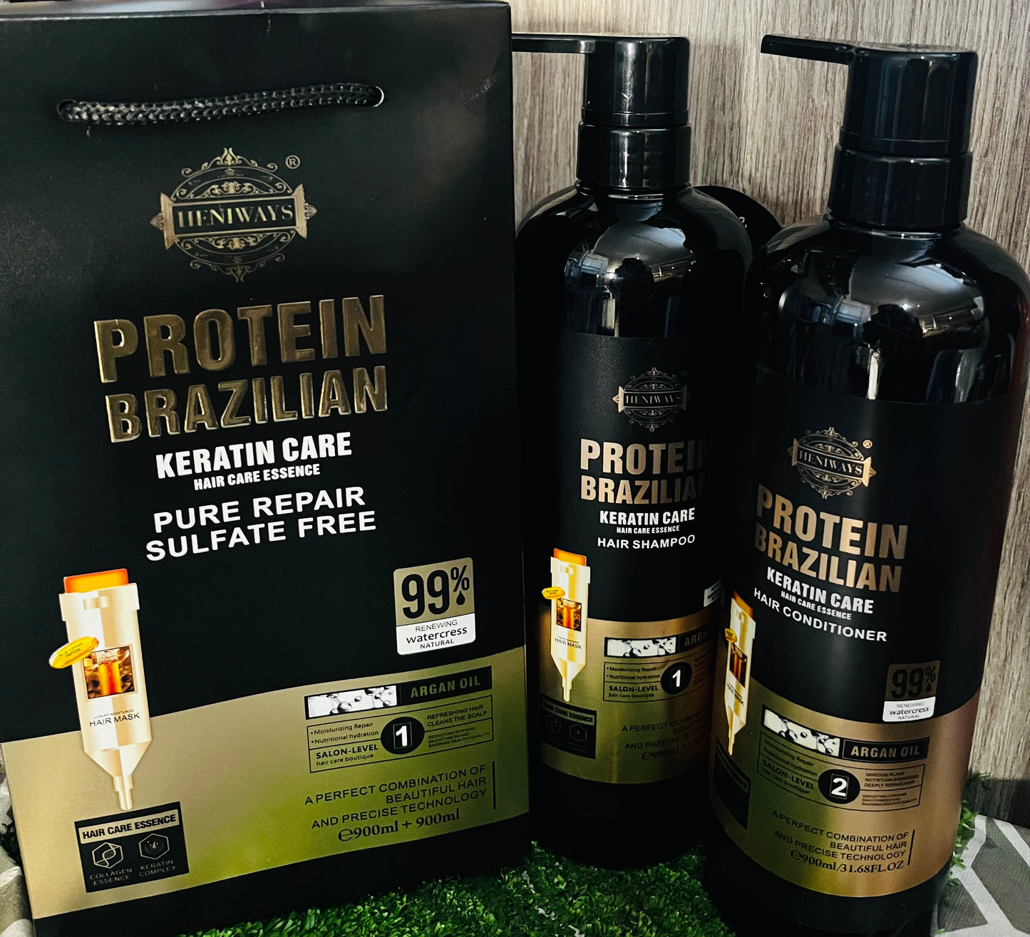 Protein Brazilian Shampoo and Conditioner