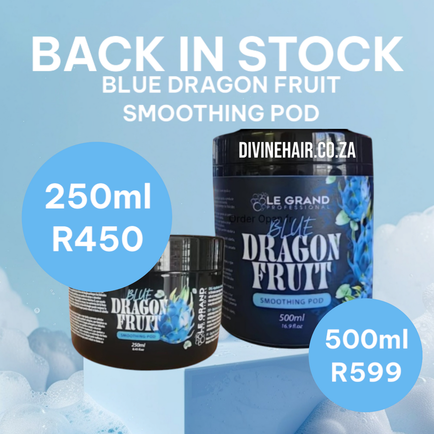 Blue Dragon Fruit smoothing pod 500ml