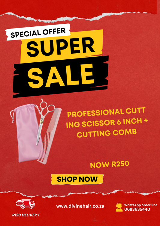 Professional cutting comb set 6 inch